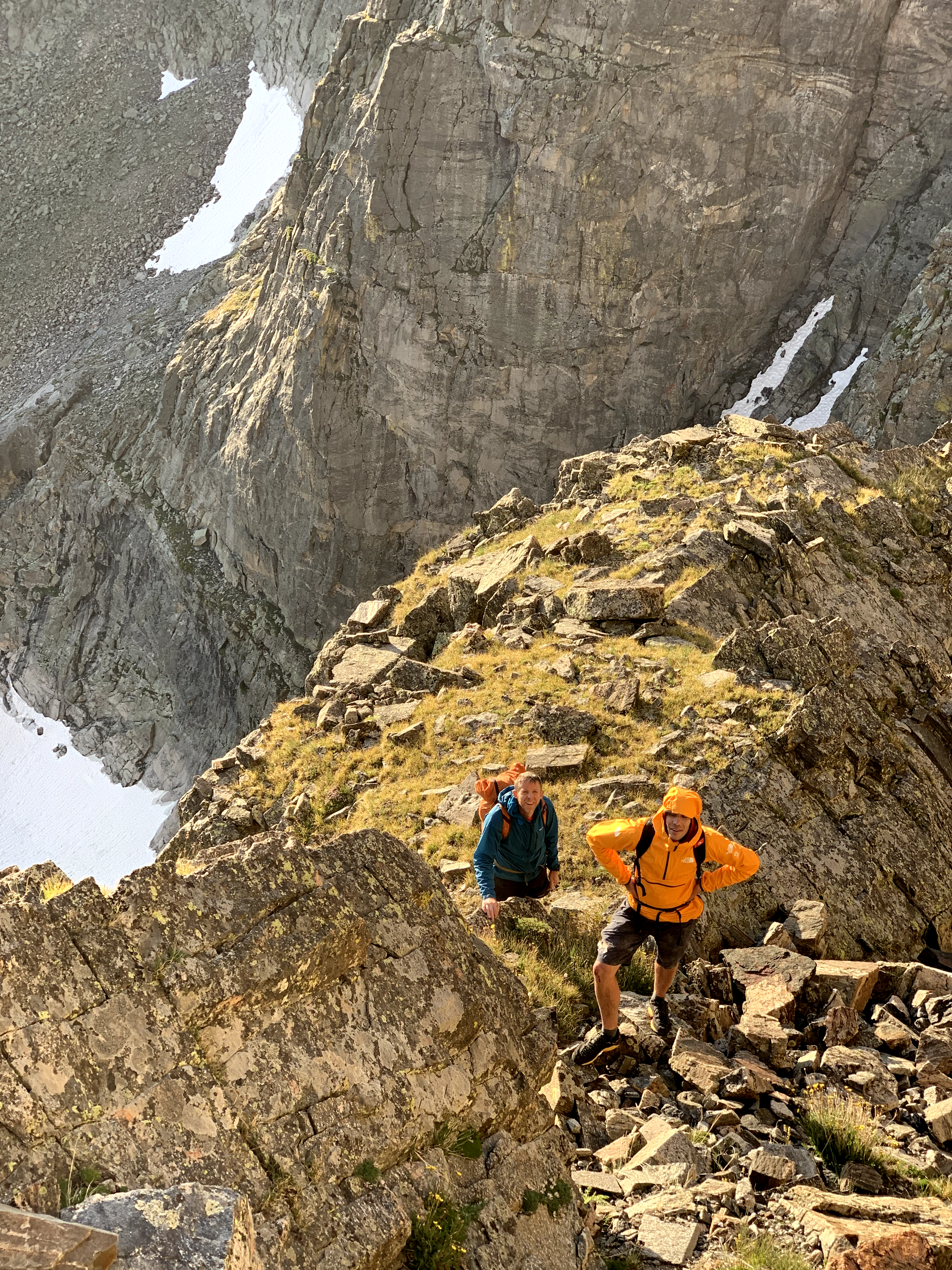 Alex and Tommy hiking in Rocky Mountain National Park_ph Adam Stack